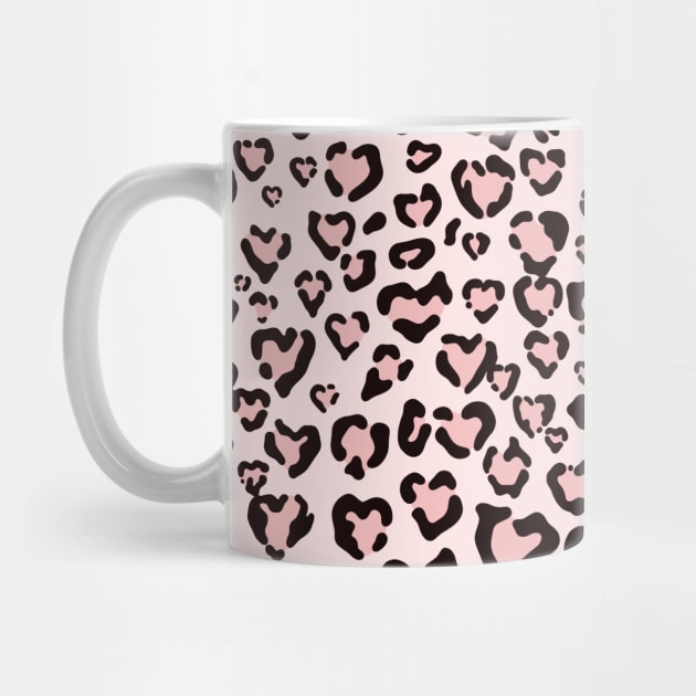 Pastel Pink Leopard Print Pattern by Trippycollage